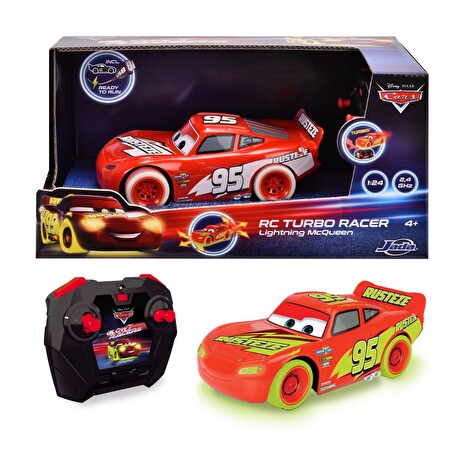 Hračka Dickie RC Cars Blesk McQueen Turbo Glow Racers 1:24, 2kan