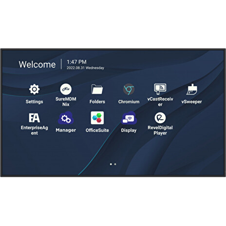 Viewsonic CDE5530 55" 4K 3840x2160/450nits/6,5ms/2xHDMI/RS232/Wifislot/USB-C/2xUSB/LAN/Android 11/VESA/Repro/24/7