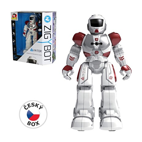 Robot MaDe Zigybot Viktor 27 cm, 21 funkcí, červený