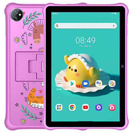 iGET BLACKVIEW TAB GA7 Kids Pink - 10,1" FHD+ IPS/1280x800/Quad-core/3GB+64GB/6 580 mAh/Android 12/pouzdro/růžová