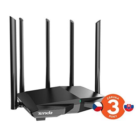 Tenda TX1 Pro AX1500 WiFi6 Router, 1x WAN, 3x LAN, IPv6, 5x 6dBi anténa, WPA3, MU-MIMO, CZ App