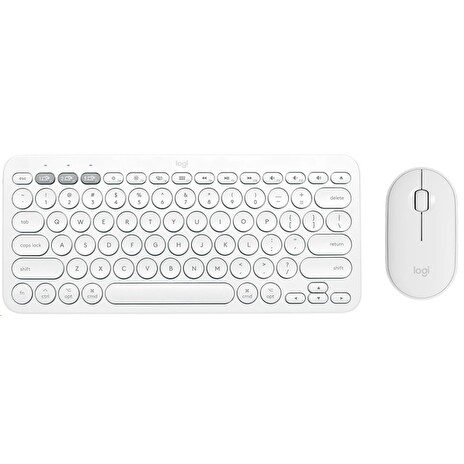 Logitech Pebble 2 Combo - TONAL WHITE - US INT'L - 2.4GHZ/BT - INTNL-973 - UNIVERSAL