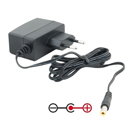AVACOM Napájecí adaptér univerzální 5V 2,4A 12W konektor 5,5mm x 2,1mm plus pól uprostřed