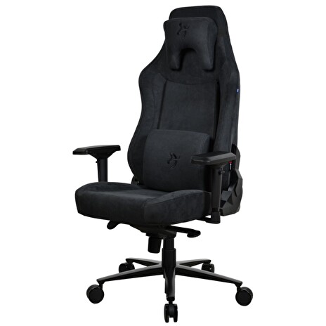 AROZZI herní židle VERNAZZA XL Supersoft Pure Black/ látkový povrch/ černá