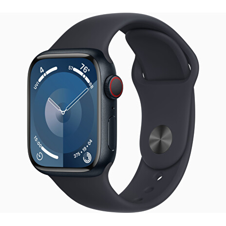 Apple Watch S9 Cell/41mm/Midnight/Sport Band/Midnight/-M/L
