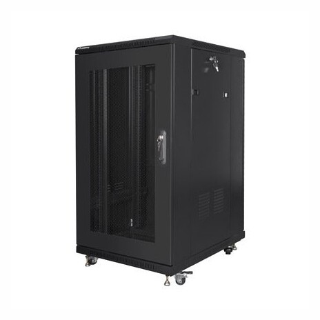 LANBERG Volně stojící skříň 19" 22U/600x800 černá (RAL9004) (v rozloženém stavu)
