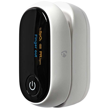 NEDIS chytrý pulzní oxymetr/ Bluetooth/ OLED displej/ Perfuzní index/ Pulzní frekvence/ Rušení proti pohybu/ Saturace ky
