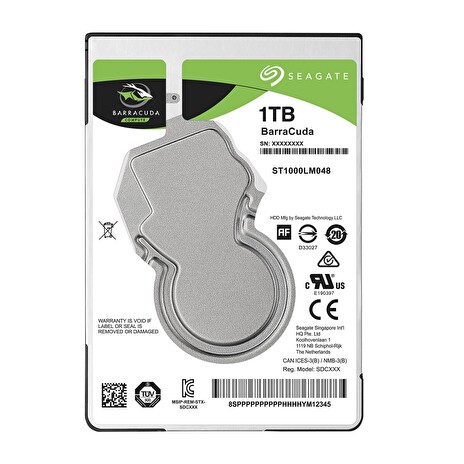 Seagate BarraCuda HDD, 1TB, 2.5", SATAIII, 128MB cache, 5.400RPM