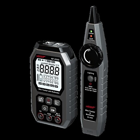 W-star Tester kabelů UTP WSNF8509 RJ45, diagnostika, hledací sonda, multimetr