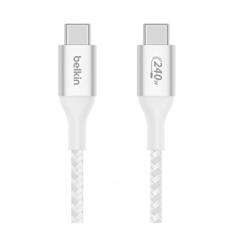 Belkin Boost charge USB-C kabel 240W, 1m, bílý