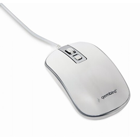 Gembird Myš MUS-4B-06, USB, bílo-stříbrná