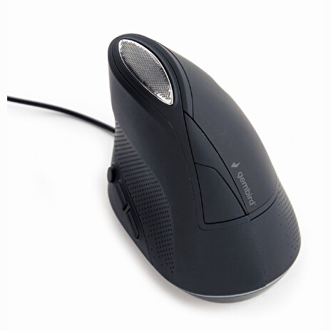 Gembird Myš MUS-ERGO-03, USB, ergonomická, černá