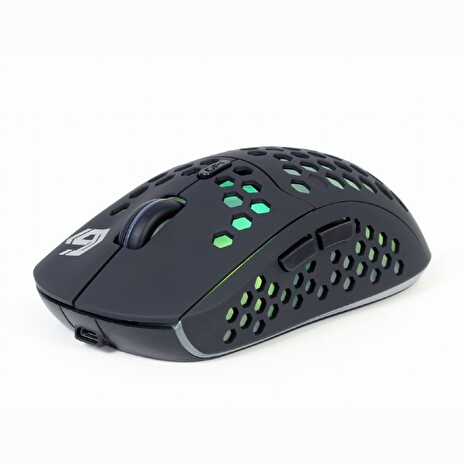Gembird Myš RAGNAR WRX500, bezdrátová, podsvícená, 6 tlačítek, 1600DPI, USB nano receiver, černá