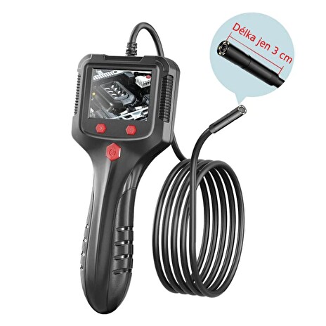 W-star Endoskopická kamera LEP100-2 sonda 8mm, 1080P HD LCD 2,4" kabel 2m polotvrdý