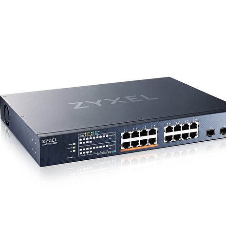 Zyxel XMG1915-18EP 16-port 2.5GbE, 2 SFP+, 8 x PoE++ 180W Smart Switch, hybird mode, standalone or NebulaFlex Cloud