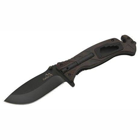 Nůž Cattara BLACK BLADE zavírací s pojistkou 21,7 cm