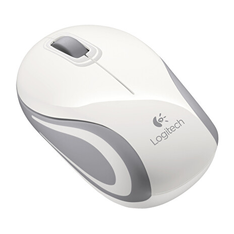 Logitech myš Wireless Mini Mouse M187 white, nano přijímač