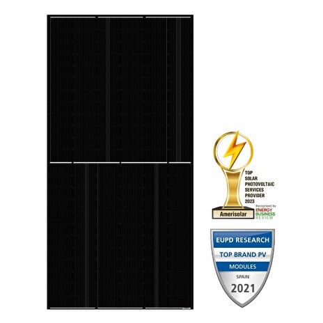 Solarmi solární panel Amerisolar Mono 575 Wp černý 144 článků, N-Type TOPCon