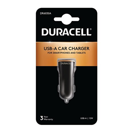 Duracell Autonabíječka 12W s jedním USB-A do auta