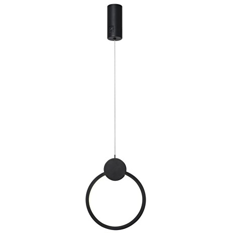 IMMAX NEO LITE OVALE SMART závěsné svítidlo černé 26cm 18W s podporou BEACON, Wi-Fi, TUYA