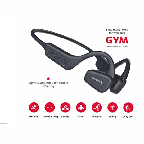 SWISSTEN SLUCHÁTKA BLUETOOTH GYM AIR CONDUCTION