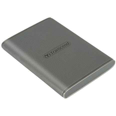 Transcend ESD360C 4TB, USB 20Gbps Type C, Externí SSD disk (3D NAND flash), 2000MB/R, 2000MB/W, šedý