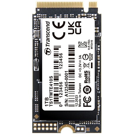Transcend MTE410S 1TB SSD disk M.2 2242, NVMe PCIe Gen4 x4 5000MB/s R 3500MB/s W