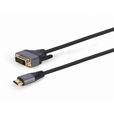 Gembird kábel HDMI (AM) na DVI (M), 4K, Premium Series, 1.8 m, čierny