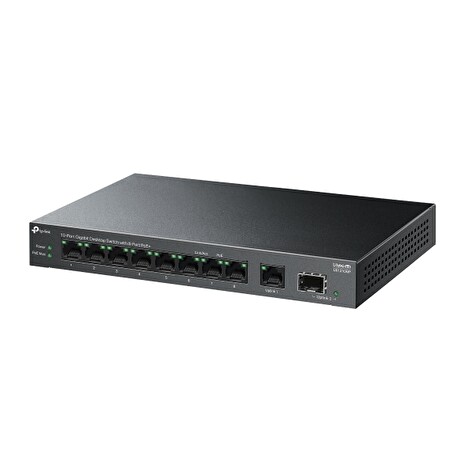 Switch TP-Link LS1210GP 1x GLAN, 8x GLAN s PoE+, 1x SFP, 61W