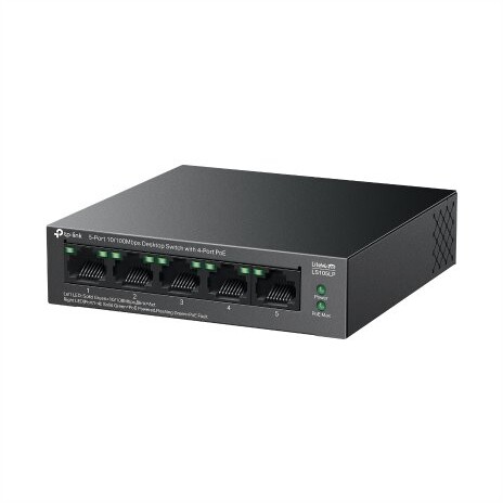 Switch TP-Link LS105LP 1x LAN, 4x LAN s PoE, 41W