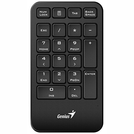GENIUS NumPad 1000/ numerická/ bezdrátová 2,4GHz/ mini receiver/ USB/ černá