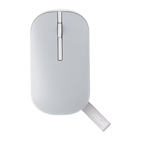 Asus MD100 bezdrátová myš - 2,4Ghz dongl/bluetooth/ 1600dpi/bílo-šedá