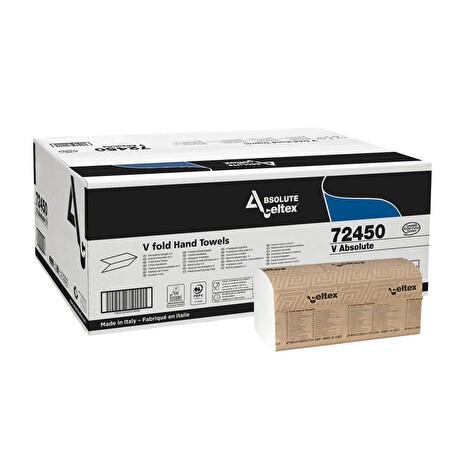 Ručníky Celtex papírové skládané Absolute V 5000 ks, bílé, 2vrstvy