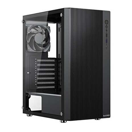 1stCOOL G4 transparent, skrinka ATX, USB3.0, USB-C, 2x ventilátor, čierna