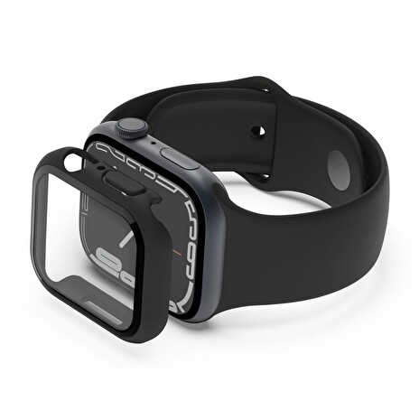 Belkin ochrana displeje ScreenForce 2v1 pro Apple Watch Série 4/5/6/SE/7/8/9, 40/41mm, černé - NOVÁ VERZE