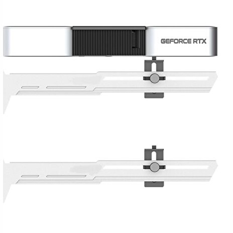 1stCOOL GPU Holder - držiak VGA kovový nastaviteľný biely