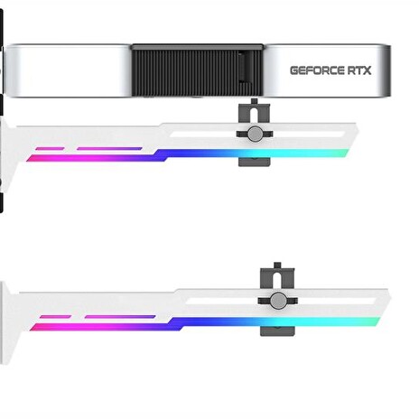 1stCOOL GPU Holder ARGB - držiak VGA kovový nastaviteľný biely