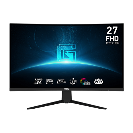 MSI Gaming monitor G27C3F, 27" Rapid VA zakřivený /FHD/180Hz/1ms/DP/2xHDMI