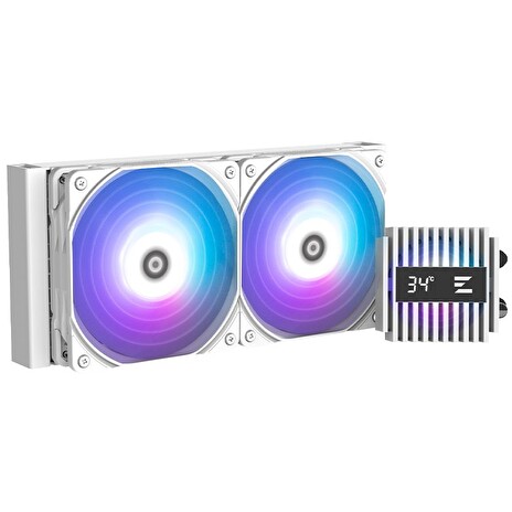 Zalman vodní chladič ALPHA2 A24 White / 2 x 120 mm / PWM / ARGB / bílý