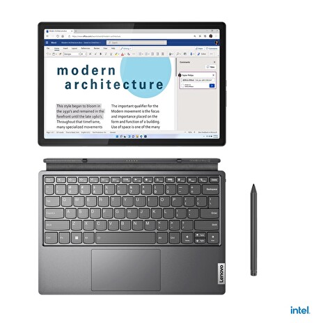 Lenovo IdeaPad Duet 5/12IAU7/i3-1215U/12,4"/2560x1600/T/8GB/256GB SSD/UHD/W11P/Gray/2R
