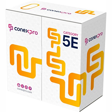 Kabel Conexpro FTP kabel venkovní, CAT5e, PE, 24AWG, 305m, černý