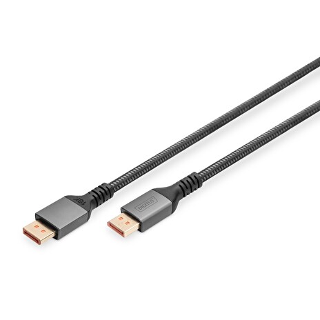 Digitus DP Kabel PREMIUM DP2.1 1m 16K@60Hz, UHD, 80Gbps, Alu