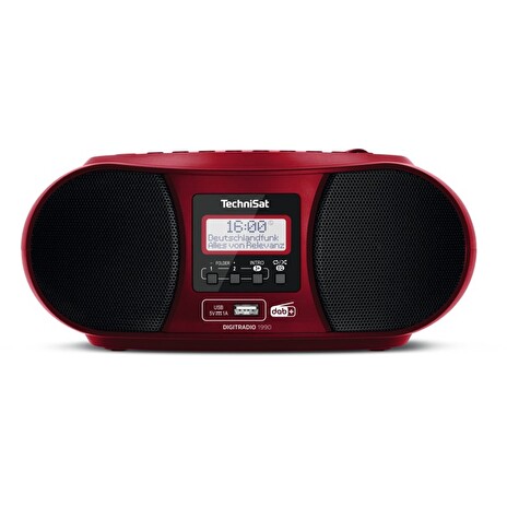 DIGITRADIO 1990, radio reciever DAB+/CD, red