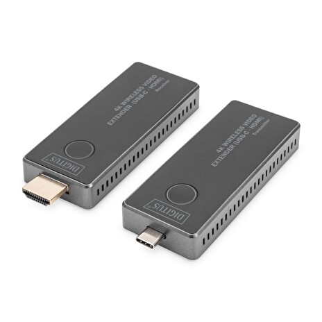 DIGITUS DS-55324 4K Wireless Video Extender Set, 30 m (USB-C - HDMI)