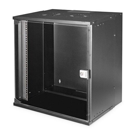 DIGITUS DN-49207 Nástěnná skříň 19" 12U, SOHO PRO 595 x 540 x 400 mm, černá (RAL 9005)