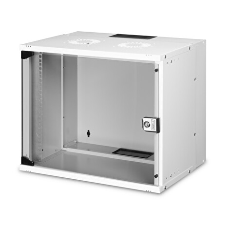 DIGITUS DN-49204 Nástěnná skříň 9U, SOHO PRO, nesmontovaná, 19", 460 x 540 x 400 mm, šedá (RAL 7035)