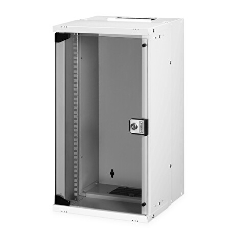 DIGITUS DN-49104 Nástěnná skříň 12U, SOHO PRO, nesmontovaná, 10", 595 x 315 x 300 mm, šedá (RAL 7035)