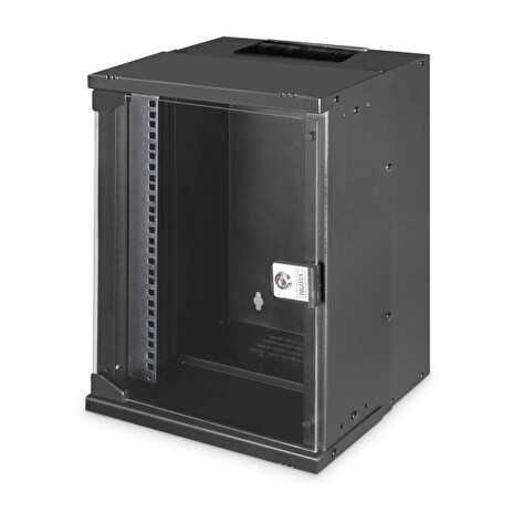 DIGITUS DN-49103 Nástěnná skříň 9U, SOHO PRO, nesmontovaná, 10", 460 x 315 x 300 mm, černá (RAL 9005)