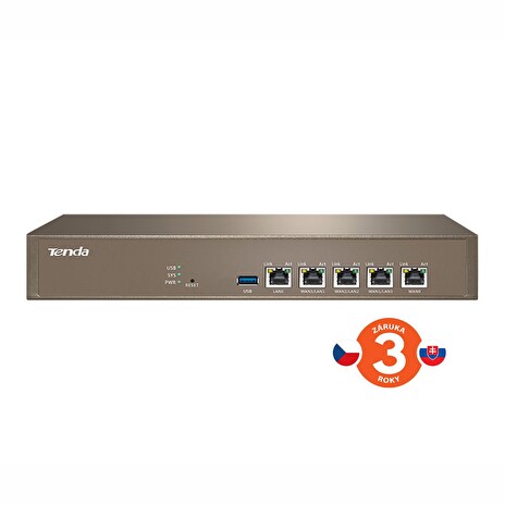 Tenda G1 - Enterprise Gigabit MultiWAN Router, 3x GWAN/GLAN, 1x GWAN, 1x GLAN, Load Balance