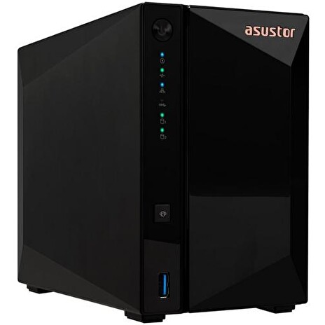 ASUSTOR DRIVESTOR 2 PRO (AS3302T v2) datové úložiště NAS, 2× 2,5"/3,5" SATA III, quad-core 1,7GHz, 2GB DDR4, 1× 2,5GbE LAN, 3× USB 3.2 Gen1, WOW